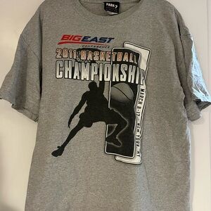 Tee's Plus Gray Basketball Championship Tee